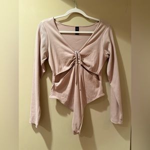 Victoria’s Secret long sleeve body suit sz Large🌸